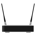 Linksys WRT54GR wireless-G broadband Router with RangeBooster vector image