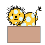Boxed lion