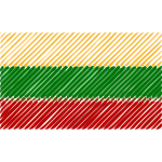 Lithuania flag linear 2016083122