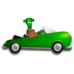 Little Frankenstein driver vector image