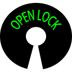 Logo open lock