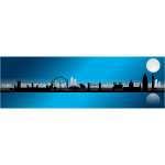 London Skyline Night Scene