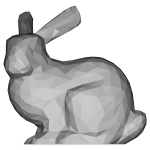 Low Poly 3D Stanford Bunny
