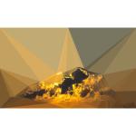 Low Poly Incandescent Amber