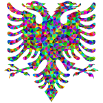 Low Poly Prismatic Double Headed Eagle