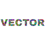 Low Poly Prismatic Vector Typography
