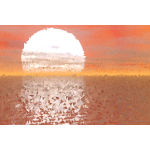 Low Poly Sunset Reflection