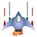 Cartoon spaceship vector image