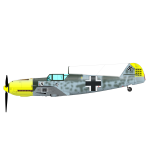 ME-109 aeroplane vector image