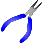 Needlenose pliers vector image