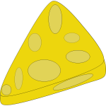 Piece of cheese vector image