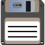Floppy diskette vector clip art