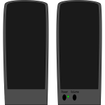 Loudspeakers vector image