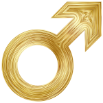 Male Symbol Gold