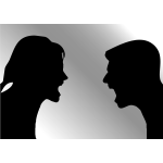 Man and woman arguing