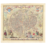Map of Paris 1576
