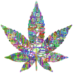 Marijuana Ellipses Wireframe Prismatic 2