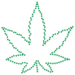Marijuana Fractal Outline
