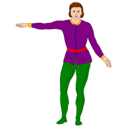 Medieval exercise for young nobles