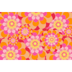 Melon Shades Floral Background