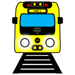 Subway cartoon train
