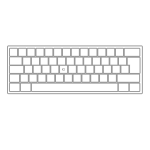 Keyboard ABNT PT BR vector image