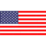 Mondrian American Flag