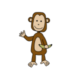 Cartoon monkey-1624912306