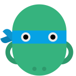 Ninja turtle head