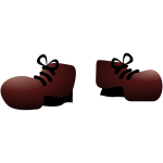 Vector image of monster shoes