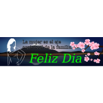 Vector image of banner for woman's day in Spanish