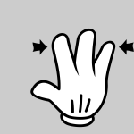 A multitouch icon