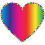 Multicolored Arrows Heart Filled