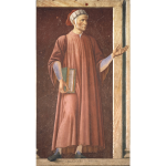 Mural of Dante in the Uffizi Gallery by Andrea del Castagno 1450
