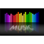 Music equalizer vector image