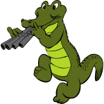 Musical crocodile (colour)