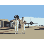 NASA flight suit vector drawing | Free SVG