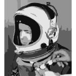 Astronaut helmet vector illustration | Free SVG