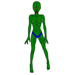 Naked alien