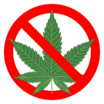 No marijuana sign
