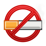 No Smoking 3D symbol vector image
