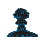 Mushroom cloud vector image