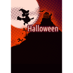 Halloween poster with background