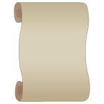 Gray paper scroll