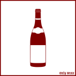 Red bottle of wine image
