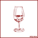 Wine glass sketch