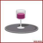 Wine on platter