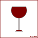 Red wine glass symbol