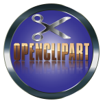 OpenClipart Logo With Fading Reflection Enhanced