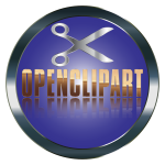 OpenClipart Logo With Fading Reflection